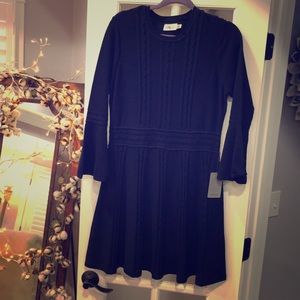 Navy above the knee dress